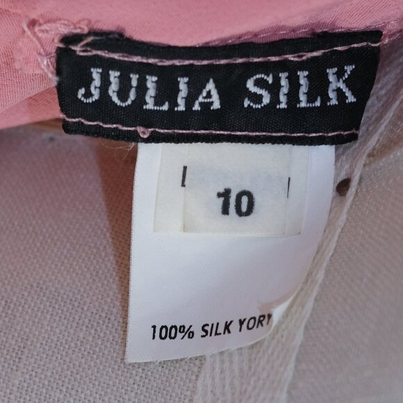 Julia Silk Pink Ombre Halter Mini Dress - Small - Picture 10 of 10
